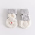 thumbnail image 2 of Penkiiy Baby Socks Children's Winter Thickened Floor Baby Non-slip Dispensing Baby Warm Toddler Shoes And Gray Kids Socks for 0-1 Years, 2 of 3