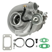 Maxpeedingrods T3/T4 T04E Turbo Turbocharger .63 A/R 44 Trim V-Band 400+HP Internal Wastegate Fits select: 2012-2014 HONDA ACCORD EXL, 2006 TOYOTA COROLLA CE/LE
