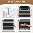 thumbnail image 3 of 2 Pack Over The Door Organizer, Hanging Storage Organizer with Clear Window, 40lb Ultra Sturdy Large Capacity Room Organizer for Pantry Laundry Bathroom Nursery Closet (Beige), 3 of 5