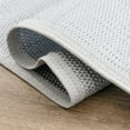 thumbnail image 6 of 8x10 Waterproof, Reversible Plastic Straw Outdoor Rugs for Patios | Also for Camping, RV, Deck, Porch, Balcony, Camp, Patio | Gray, Solid | Size: 7'11'' x 10'3'', 6 of 9