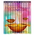 thumbnail image 1 of ABPHQTO Ilustración Burning Diya Happy Diwali Holiday Cortina de ducha de poliéster impermeable y ganchos 150x180 cm, 1 of 1