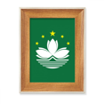 thumbnail image 1 of China Macao Regional Flag Desktop Wooden Photo Frame Display Picture Art Painting Multiple Sets, 1 of 3