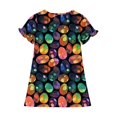 thumbnail image 5 of RXIRUCGD 2025 Vêtements d'Été pour Enfants 3-12 Ans Mode Couleur Unie Pyjamas Rêveurs Robe à Manches Courtes Col Rond, 5 of 5