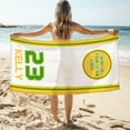 thumbnail image 2 of Personalized Custom Beach Towel - Microfiber Pool Swim Travel Large Soft Customized Text Team Logo/Name /Number (30"x60"), 2 of 9