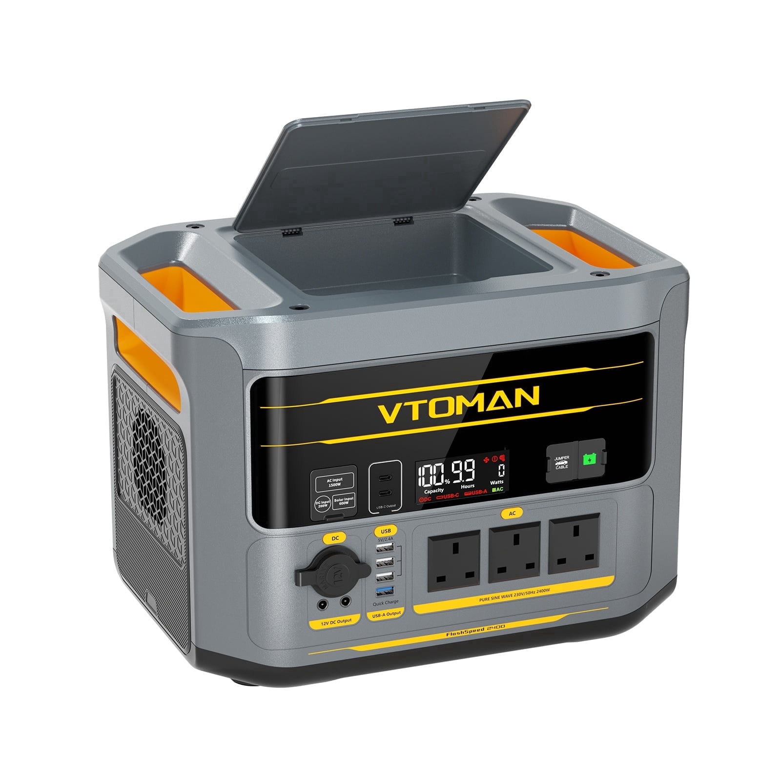 EcoFlow Portable Solar Generator, 882Wh, 1400W AC for Camping