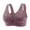 Purple, variant on Bras for Women Breathable Seamless Yoga Sleep Bra with Front Buckle Lace Edge and Adjustments for Comfortable Movement and Support Pink 38