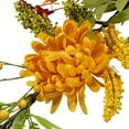 thumbnail image 5 of Northlight 5' x 10" Orange Peony Artificial Fall Harvest Garland, Unlit, 5 of 9