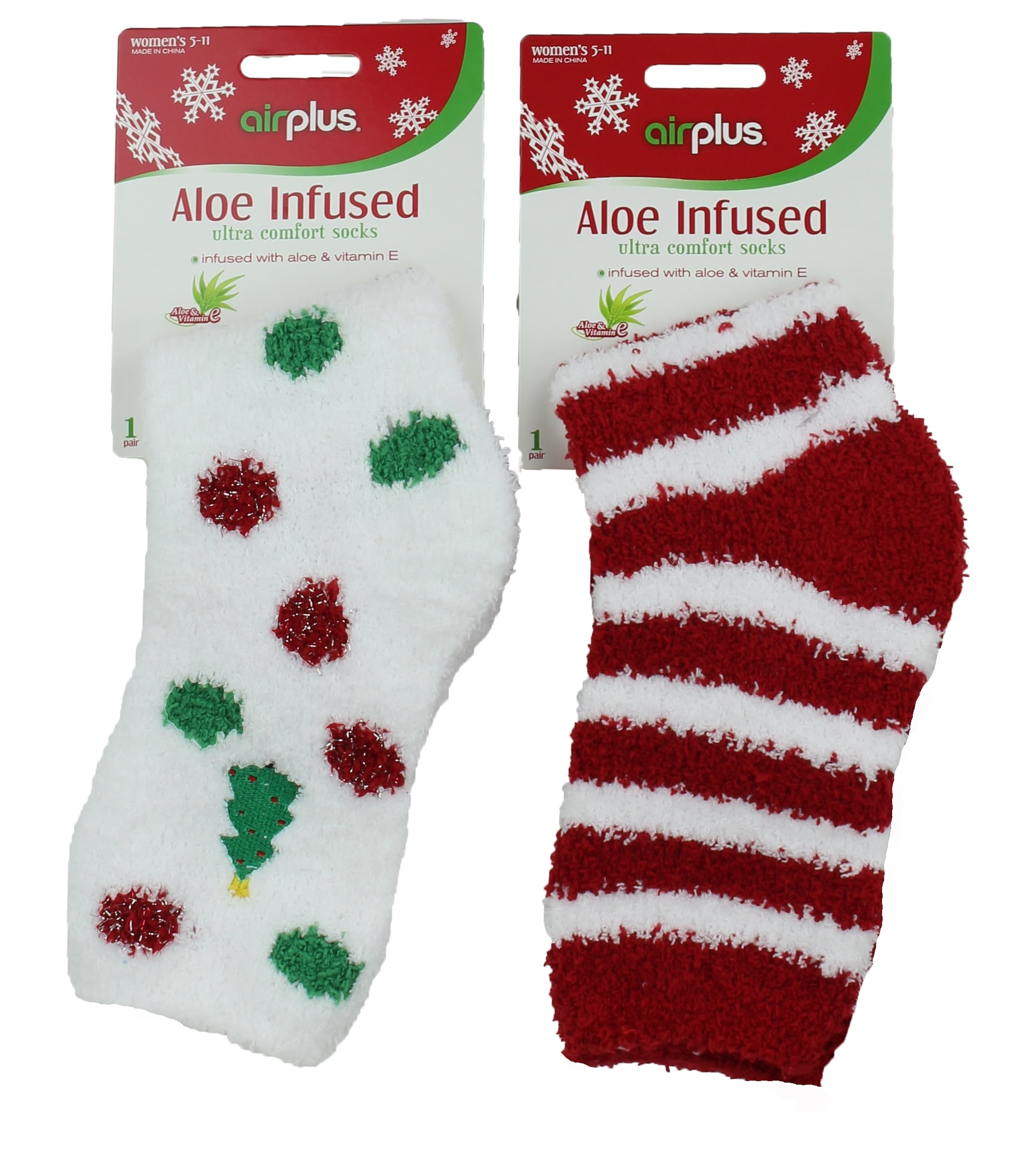 Airplus Aloe Cabaña Calcetines 2 x Pares de Calcetines de Lana-Ultra Hidratante-RRP £ 6.99