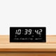 thumbnail image 5 of Reloj de pared LED eléctrico Colco Reloj despertador USB Temperatura Blanco, 5 of 8