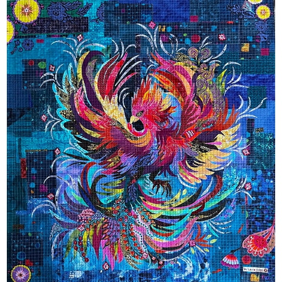 Laura Heine Phoenix Collage Wall Quilt Pattern