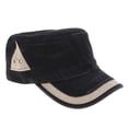 thumbnail image 1 of Adjustable Men' Cap Cadet Hat Flat Top Baseball Cap Black, 1 of 10