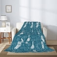 thumbnail image 5 of Throw Blanket for Couch Sofa and Bed, Cozy Winter Socks Pattern Super Soft Plush Throw Blanket, Fuzzy Cuteness Comfy Warm Washable Flannel Blanket & Throws for All Season 40"x30", 5 of 7