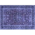 thumbnail image 1 of Ahgly Company Machine Washable Indoor Rectangle Persian Blue Traditional Area Rugs, 5' x 8', 1 of 4