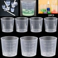 thumbnail image 2 of Wodtesl 20pcs 10/20/30ml Plastic Measuring Cup Double Scale Transparent Lab Chemical Measuring Cup Without Handle Kitchen Bar Supplies, 2 of 12
