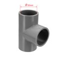 thumbnail image 4 of Adaptadores de Codo de Tubería de 90 Grados de 32mm Deslizante Grises 2Pcs, 4 of 4