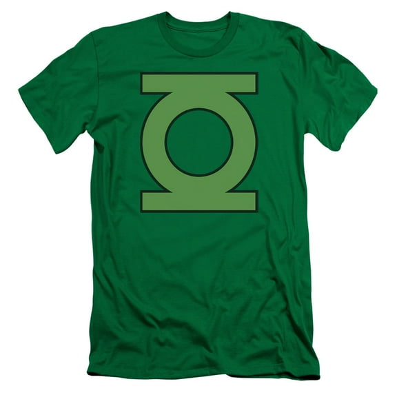 DC Comics Gl Emblem S/S Adult 30/1 T-Shirt Kelly Green
