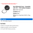 thumbnail image 2 of Rear Differential Cover - Compatible with 1991 - 1992 Cadillac Brougham, 2 of 2