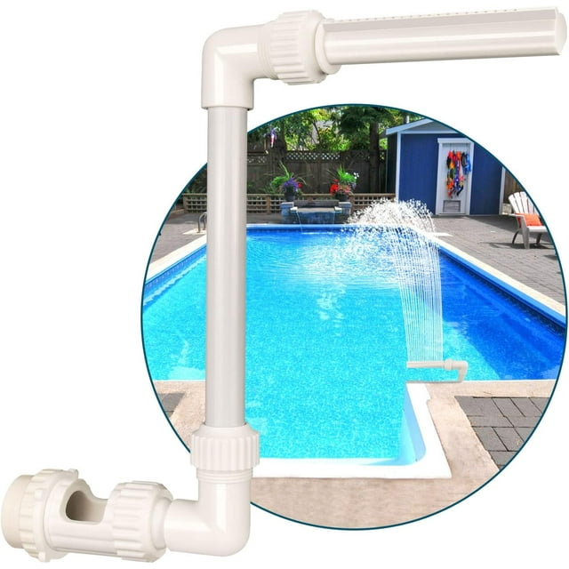Fuente de estanque con rociador de cascada para piscina, rociador de piscina ajustable Fuente de piscina sobre el suelo Accesorios de enfriamiento de piscina Enfriador de piscina Decoración