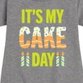 thumbnail image 3 of Instant Message - Its My Cake Day - Toddler & Youth Girls Fleece Dress, 3 of 6