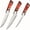 Kitchen Three-piece Knife Set, variant on 3Pcs Professional Hand Forged Stainless Steel Butcher Knife Set, Includes Boning Knife & Fillet Knife, Multi-Purpose Carving & BBQ Tools for Meat Cutting, Ideal Kitchen Chef Knives