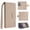 Apricot, variant on Protective Wallet Case for Samsung Galaxy A07, Classic PU Leather + TPU Magnetic Detachable Cover with Card Slots Cash Pocket Kickstand RFID Blocking Wrist Strap, Black