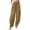 Khaki, variant on Utoimkio Women's Linen Baggy Harem Pants Summer Casual Loose High Waisted Lounge Pants for Women with Pockets