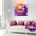 thumbnail image 3 of Designart Colorful Bouquet of Different Flowers - Floral Throw Pillow - 18x18, 3 of 5