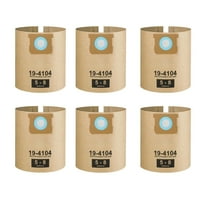 DXVA19-4104 Dust Bags for DeWalt 5-8 Gallon Wet/Dry Vacs, 6-Pk