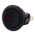 thumbnail image 6 of 2X 12V LED Inverter Rocking Rocker Switch ROUND SPST ON- for BOAT Car Red, 6 of 7