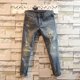 thumbnail image 3 of Pantalones vaqueros ajustados con gráficos para hombre, rotos, con agujeros, rotos, con bolsillos rotos, ajustados y ajustados, 3 of 5