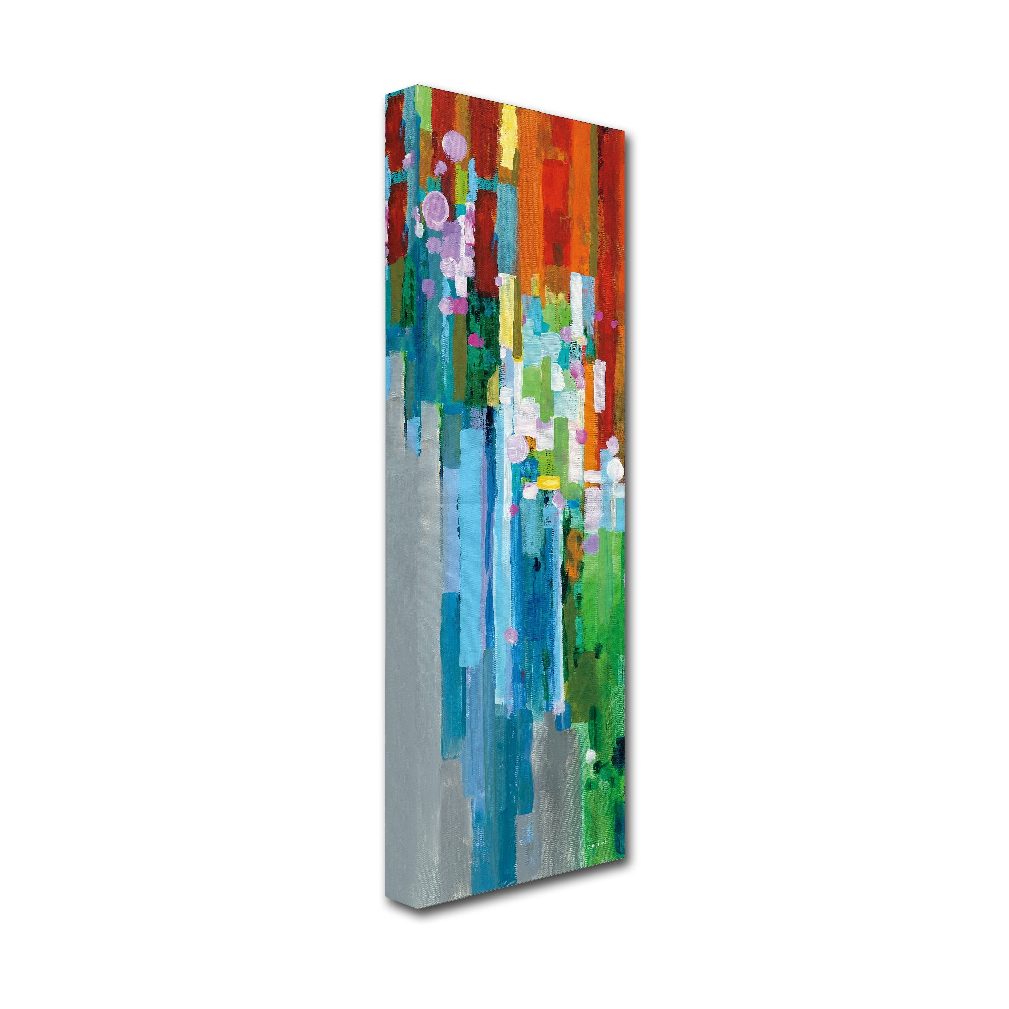 Trademark Fine Art 'Rainbow of Stripes III' Canvas Art by Danhui Nai