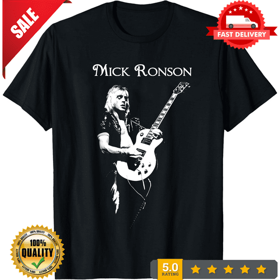 Mick Ronson NEW T-shirt Black Unisex Tee All sizes, LIMITED EDITION-TH64242