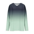 thumbnail image 5 of ZyeKqe Long Sleeve Shirts for Women V Neck Soft Cozy Pullover Tops Casual Fall Loose Fit Basic Lightweight Tops, 5 of 5