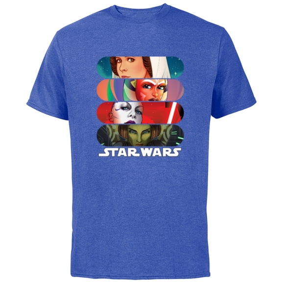 Stars Wars Women of the Galaxy - Short Sleeve Cotton T-Shirt for Adults - Customized-Royal Heather