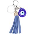 thumbnail image 1 of Turkish Blue Evil Eye Keychain, Home Decoration Amulets Unique Key Chain Lucky Key Ring Pendant Blessing Gift, 1 of 8
