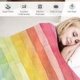 thumbnail image 3 of ARISTURING  Blanket Rainbow Colors Smooth Soft Blanket for Sofa Chair Bed Office Travelling Camping for Kids Adults, 3 of 6