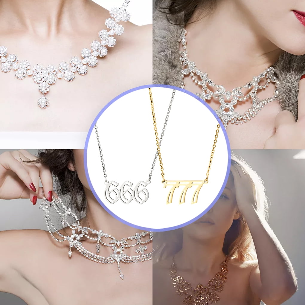 【kyo】X SVB NUMERO NECKLACE Sora Tuki Angel Number Necklace 111 222 333 444 555 666 777