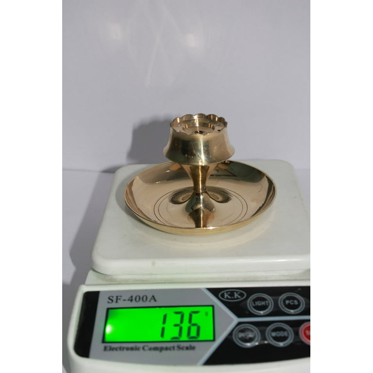 Brass Round Agarbatti Stand 136gm, brass pooja items, brass