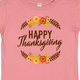 thumbnail image 4 of Inktastic Happy Thanksgiving with Fall Floral Boys or Girls Baby T-Shirt, 4 of 5