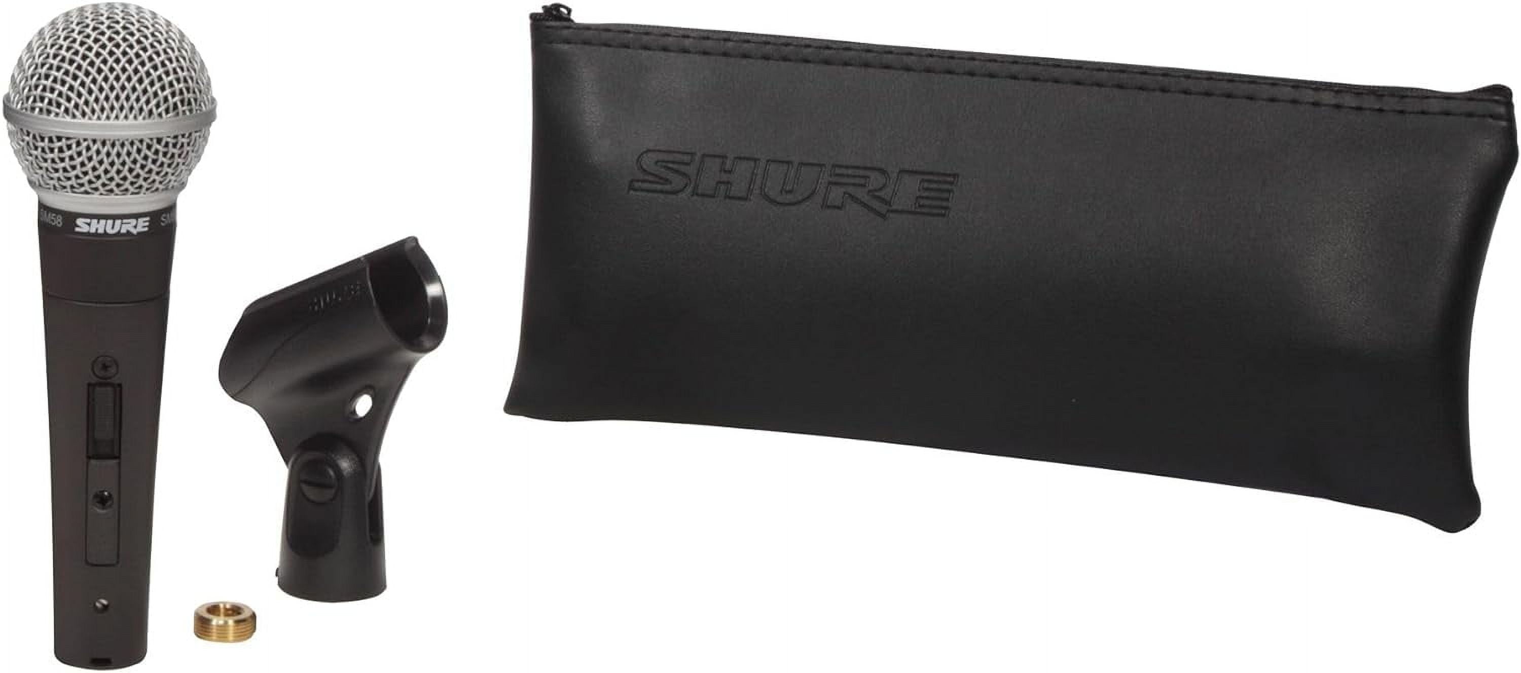 Shur.e SM58 Pro XLR Dynamic Microphone with On/Off Switch - Professional Studio & Live Performance Cardioid Mic for Vocals, Podcasting, and Recording (SM58S)