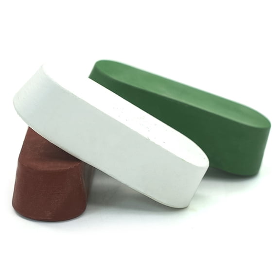 3Pieces Buffing Wax Polishing Compound Set For High Gloss Polishing On Wheels Stainless Steel Aluminum And Metals