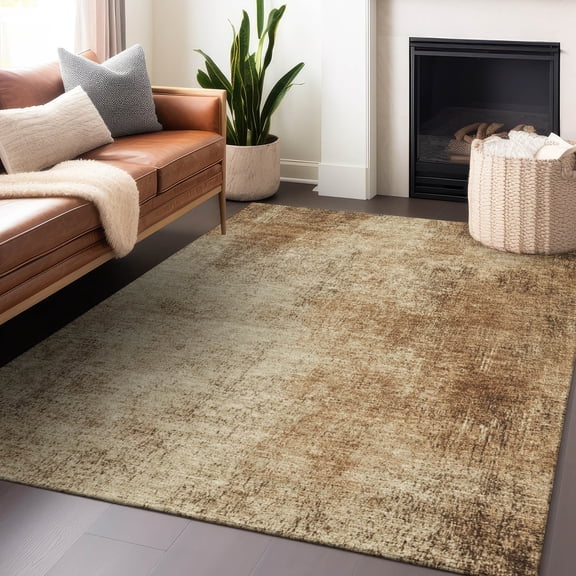 Addison Rugs Chantille Indoor/Outdoor Transitional Modern Beige Machine Washable Rectangle Rug, 10' x 14'