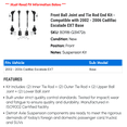 thumbnail image 2 of Front Ball Joint and Tie Rod End Kit - Compatible with 2002 - 2006 Cadillac Escalade EXT Base 2003 2004 2005, 2 of 2