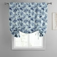 thumbnail image 3 of Exclusive Fabrics  Artemis Printed Cotton Tie-Up Window Shade (1 Panel) 46 X 63 - Artemis Blue, 3 of 5