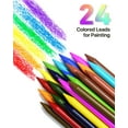 thumbnail image 6 of STAGEEK Mechanical Pencil Set with Case 34 Count, Drawing Pencils 0.5, 0.7, 0.9MM & 3PCS 2MM Sketching Pencils with 384PCS Lead Refills (6B 4B 2B HB 2H 4H Color) for Artist Drafting Drawing Writing, 6 of 9