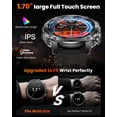 thumbnail image 5 of Haulvean 1.7-inch Men Smartwatch, with Answer/Make Calls/100 Sport Modes, Fitness Tracker Watch, Suitable for Android and Iphone Devices, 5 of 8