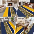 thumbnail image 6 of Area Rug 60×96in, Blue Yellow Gray Line Floor Carpet Living Room Rug, Abstract Geometric Stripe Non-Slip Welcome Mat Indoor Rugs for Bedroom Dining Room, 6 of 9