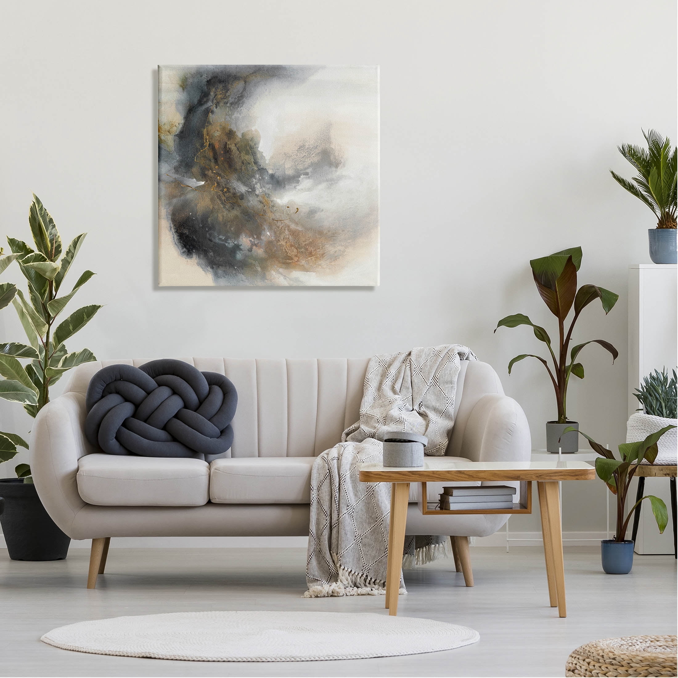 Stupell Industries Glam Splatter Abstract Form Painting Gallery Wrapped Canvas Print Wall Art, Design by K. Nari