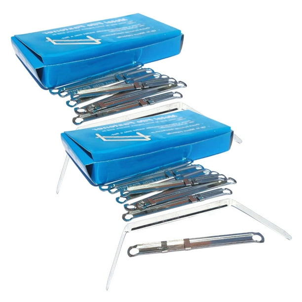File Clips Metal Prong Fastener Folder Paper Bookbinding Strips