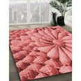 thumbnail image 2 of Ahgly Company Indoor Rectangle Patterned Light Coral Pink Area Rugs, 6' x 9', 2 of 6